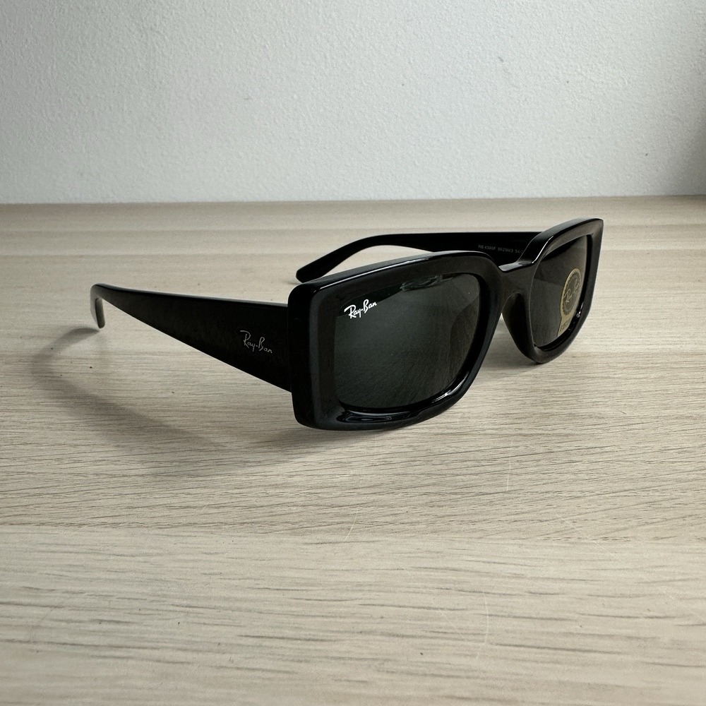 Ray-Ban RB4395F KILIANE Bio Based Polished Black Grey Sunglasses 54mm